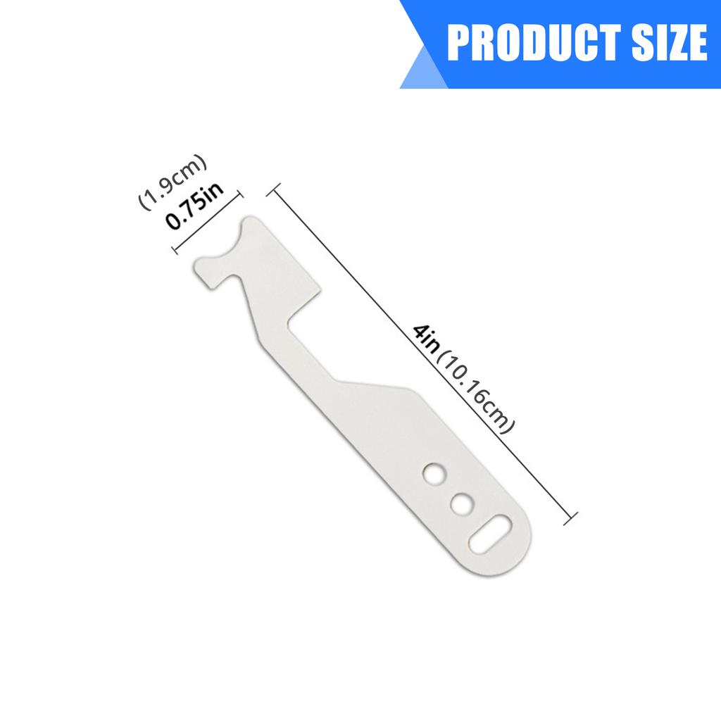 2Pcs Stainless Steel Unlocking Handle Compact Door Seam Lock Opener Portable Pry Bar Hand Tool Firefighting Tool