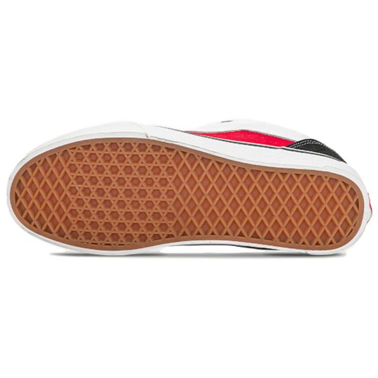 Vans Мужские кроссовки Knu-Skool Черно-красные Унисекс True-White VN0009QC6RT