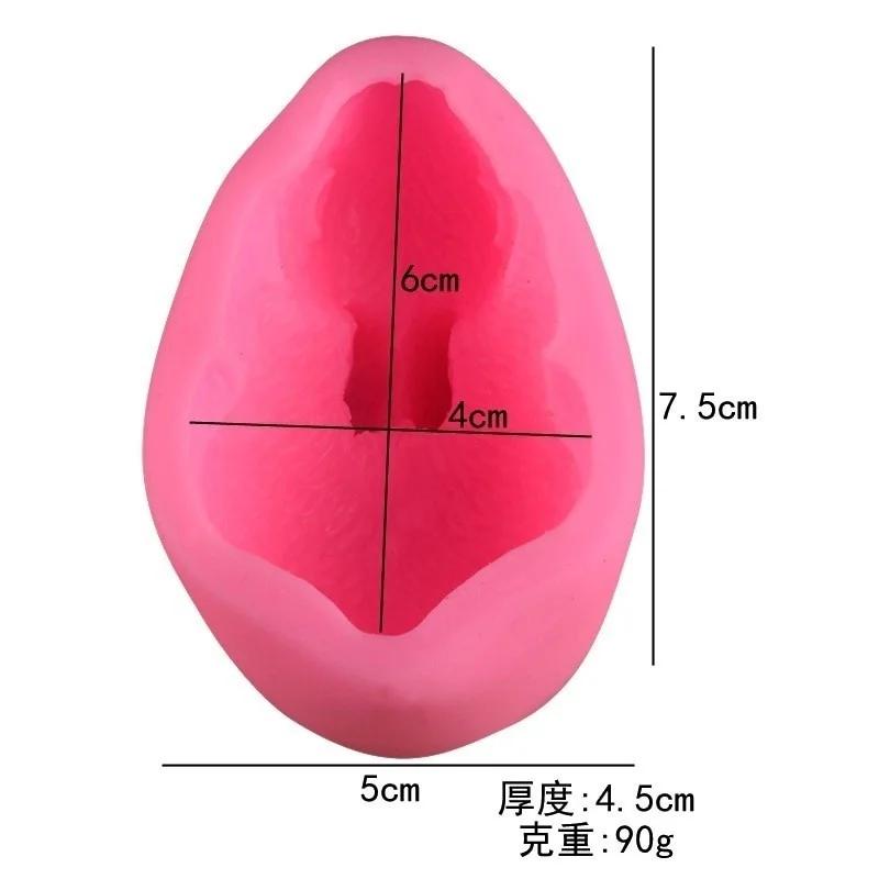 3D Rabbit Mold Silicone Candle Mold Easter Bunny Cake Mold Cake Chocolate Dessert Silicone Mould Mousse Cookie Making