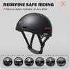 WiFi Camera Helmet Waterproof Motorcycle Smart Helmet with Camera Front Rear LED Light