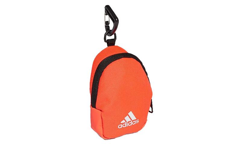 adidas Сумка-брелок из переработанного полиэстера Держатель для карт Кошелек для ключей Кошелек для мелочи Обычный Унисекс Оранжевый H58201