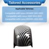 ABS Car Gear Shift Knob Head Trim Cover for Lexus NX260H 350H RX350H   2024 2025 Carbon Fiber Black