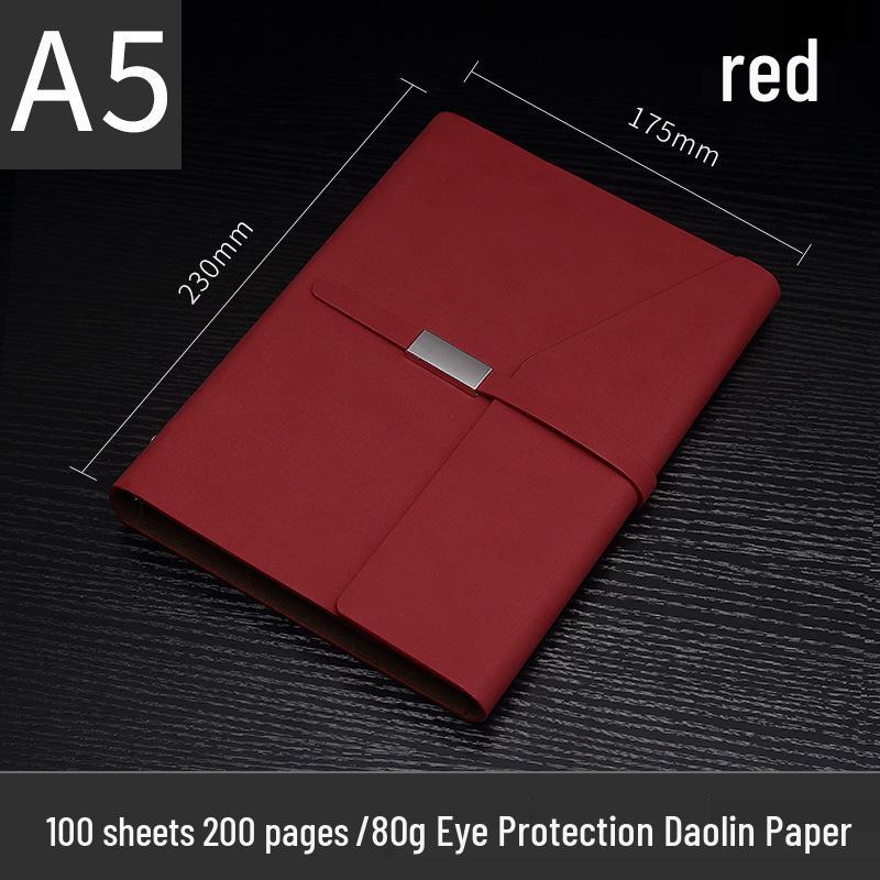 A5 Premium Faux Leather Tri-fold Notebook & Business Diary Set with Custom Logo