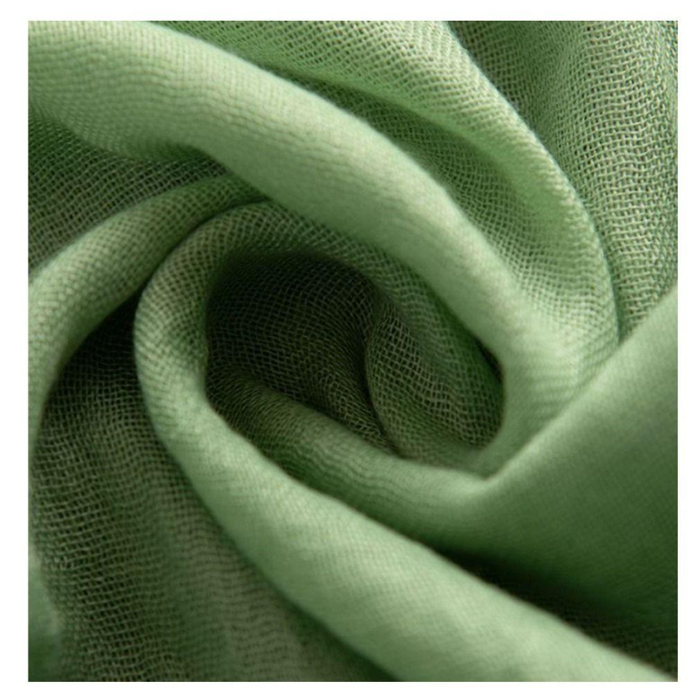 Однотонная пляжная шелковая шаль из хлопка и льна, накидки для бикини, дышащая, в стиле бохо, женская