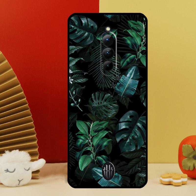 Tropical Green Plant Leaf Case For Nubia Red Magic 10 Pro Plus 6 7 Pro 6S 7S 6R 5G RedMagic 9 8 8S 9S Pro Plus Cover