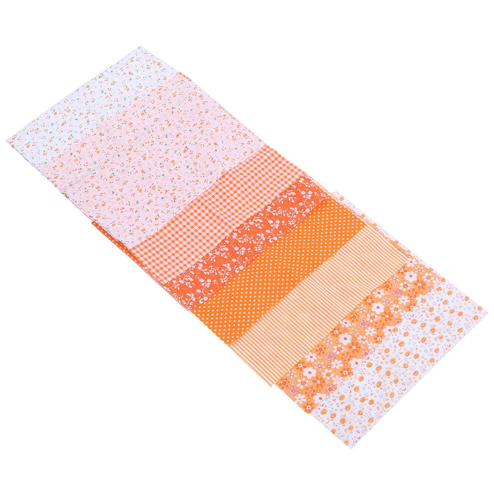 DIY Handcraft Floral Printed Cotton Cloth Sewing Craft Cloth Set Needlework Accessory 25x25cm
