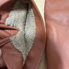 Used COACH brown leather gloves