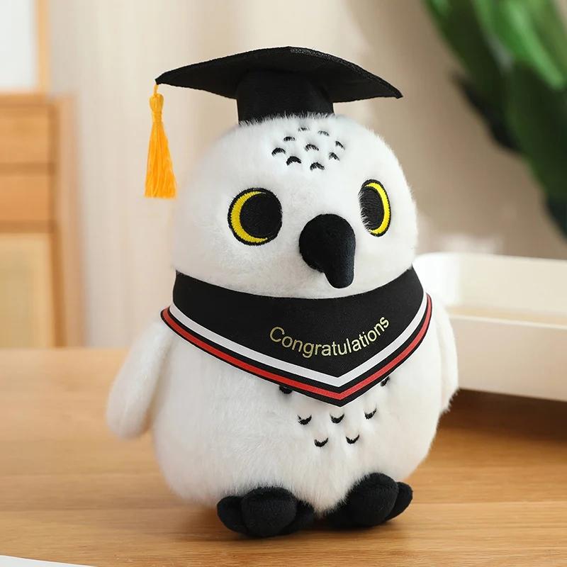 Creative Dr.Owl Plush Toys Cute Soft Bird Doctor Graduation Toys Delicate Ribbon Owl Doll Party Decor Funny Children Gift