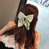1Pc Tie Bow Hairclip for Girls Solid Solor Hair Bands Princess Headband Ponytail Holder Sweet Style Ribbon Kids Hair Accessories