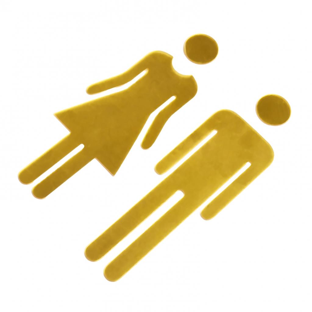 Декали Наклейка Указатель Табличка Замена Туалет