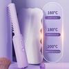 Щетка-выпрямитель для волос, 3 температуры, быстрый нагрев, аккумуляторная беспроводная отрицательные ионы, тип C, горячая щетка, электрическая расческа для вьющихся волос