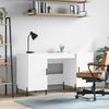VidaXL White Desk 140x50x75 Cm Engineered Wood 829556
