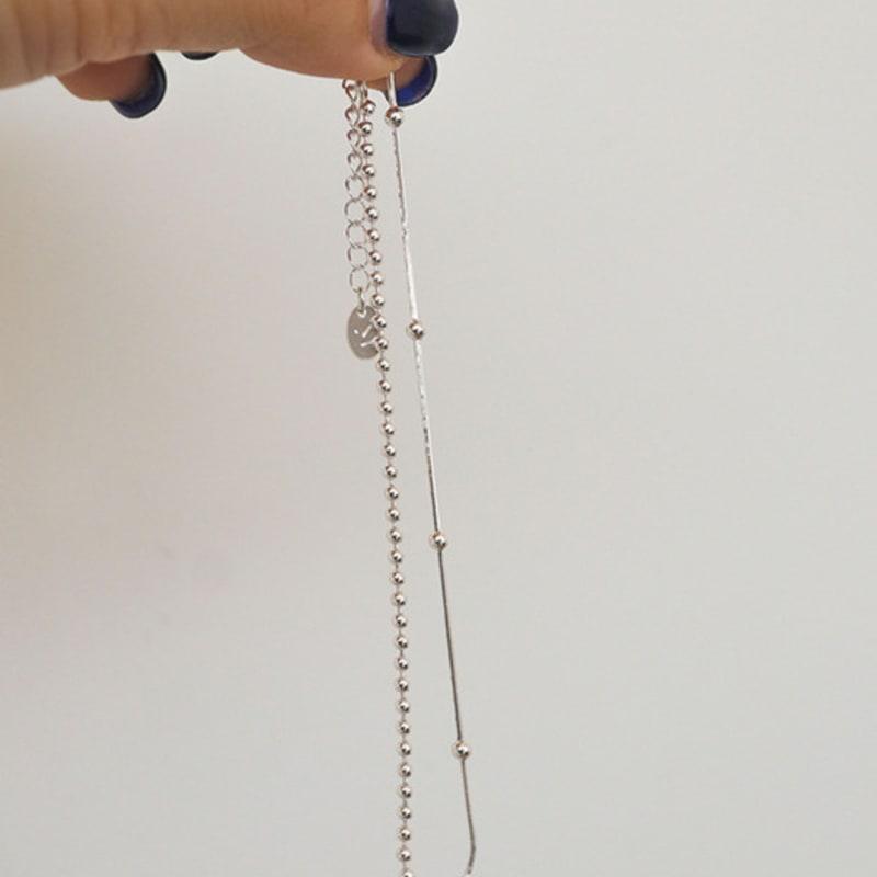 modernlike 14k gold-filled silver twine ball anklet