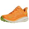 HOKA Clifton 9 2E Wide Solar Flare Lettuce Men Sneakers Orange 1132210-SLRL