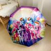 Magical Friendship Gala Automatic Umbrella Folding Umbrella with 8 Ribs Sturdy Construction Travel Essential Elegant Umbrella Wedding Party Gift