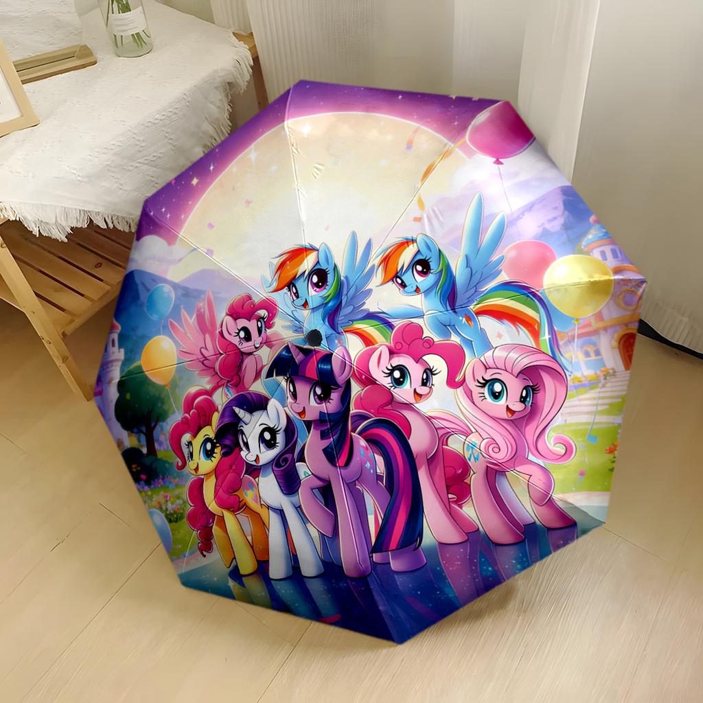 Magical Friendship Gala Automatic Umbrella Folding Umbrella with 8 Ribs Sturdy Construction Travel Essential Elegant Umbrella Wedding Party Gift