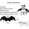 Halloween Pet Bat Wings Decoration Kitten Adjustable Costume with Velcro Kitten Cosplay Bat Wings Accessories Party Pet Supplies