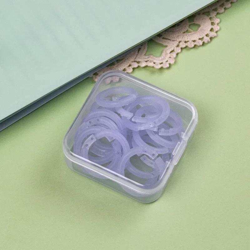 20 шт. 15 мм прозрачное пластиковое кольцо для книг, папка-регистратор, фотоальбом, круг, зажимы, офисные принадлежности для переплета