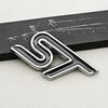 3D Metal Red ST Front Grille Sticker Car Head Grill Emblem Badge Chrome Sticker For FORD FIESTA FOCUS MONDEO Auto Car Styling