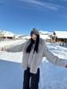 EME Yisheng Yi Faux Fur Balaclava & American Retro MA1 Air Force Jacket Winter Coat