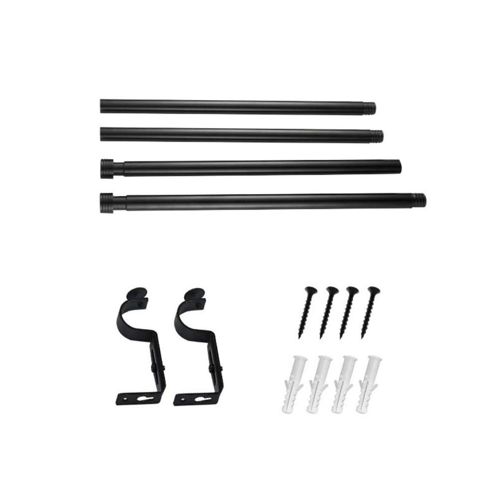 Утолщенный комплект карнизов для штор Регулируемая шторная штанга Телескопическая штанга Минималистский карниз для штор Ванная комната