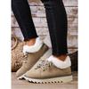 2025 New Lace-up Plush Plush Cotton Shoes Large Size Round Toe Platform Sole Warm Snow Boots for Women