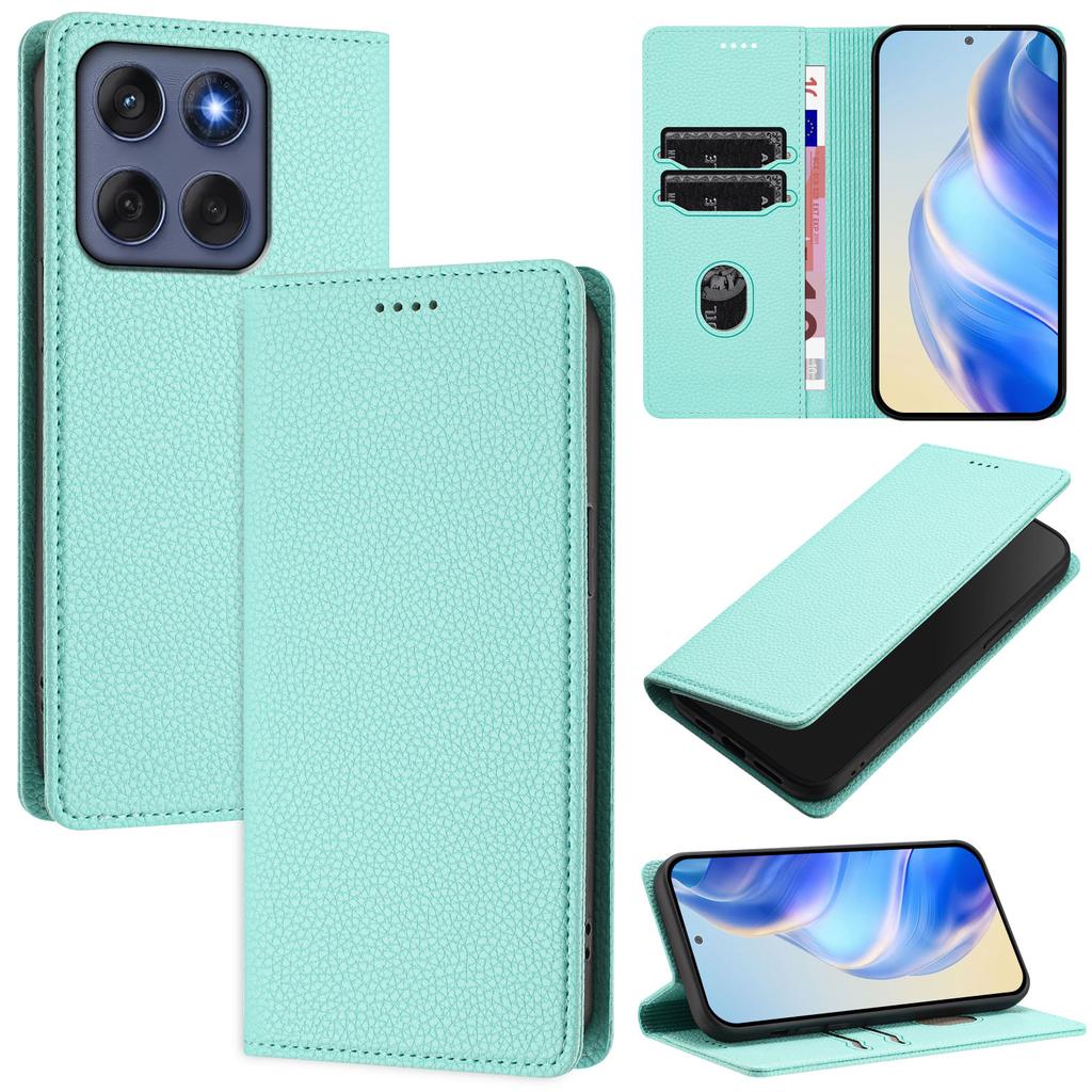 For Motorola Edge 60 Fusion 5G Wallet Case RFID Blocking Litchi Texture Leather Mobile Cover