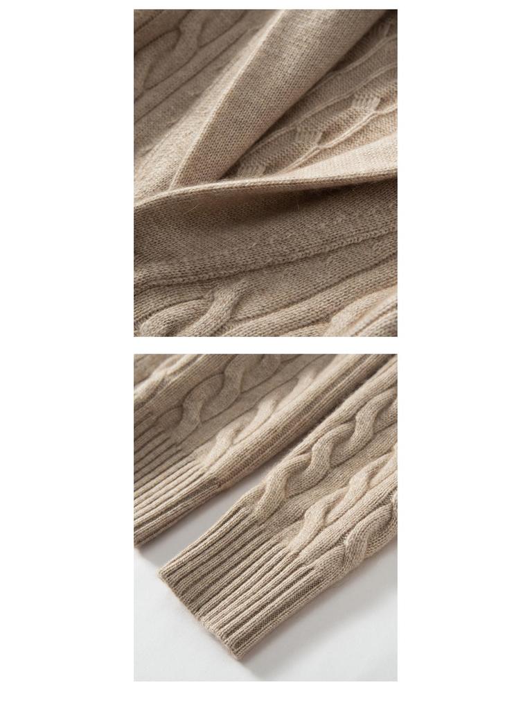 Мужской кардиган из мягкого кашемира: Приятный к коже, толстой вязки, свитер с шалевым воротником.