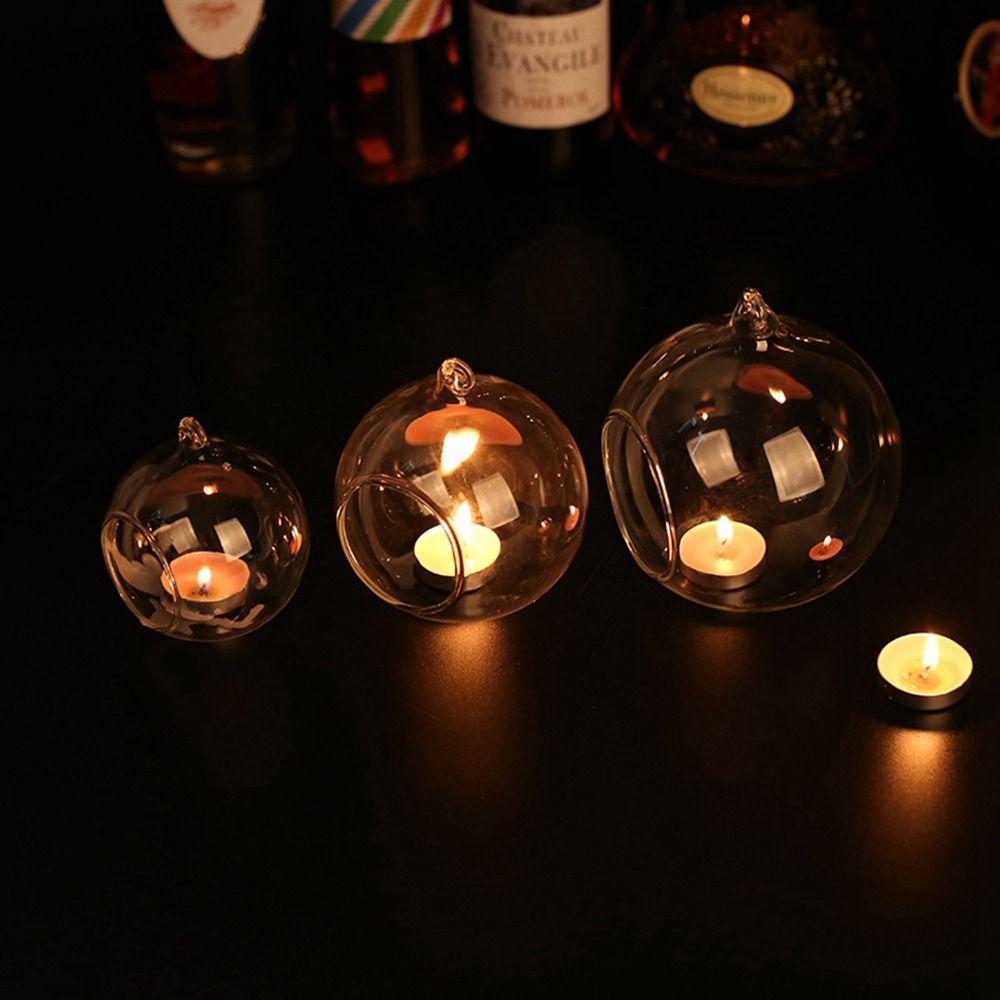 Стеклянный художественный свадебный подсвечник Подвесной стеклянный подсвечник Свадебная вечеринка