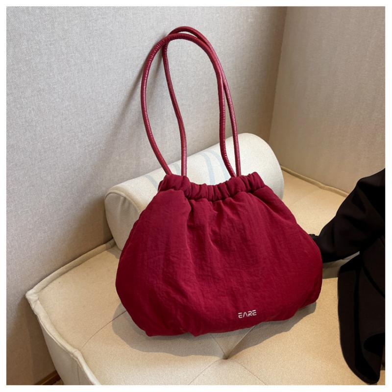 Женская повседневная пушистая сумка, большая вместительная сумка на одно плечо, хлопковая сумка, ультралегкая сумка на плечо