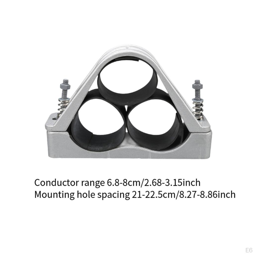 Aluminum Alloy Cable Clip, Clip Mounting Bracket, Rust Protection for Management,