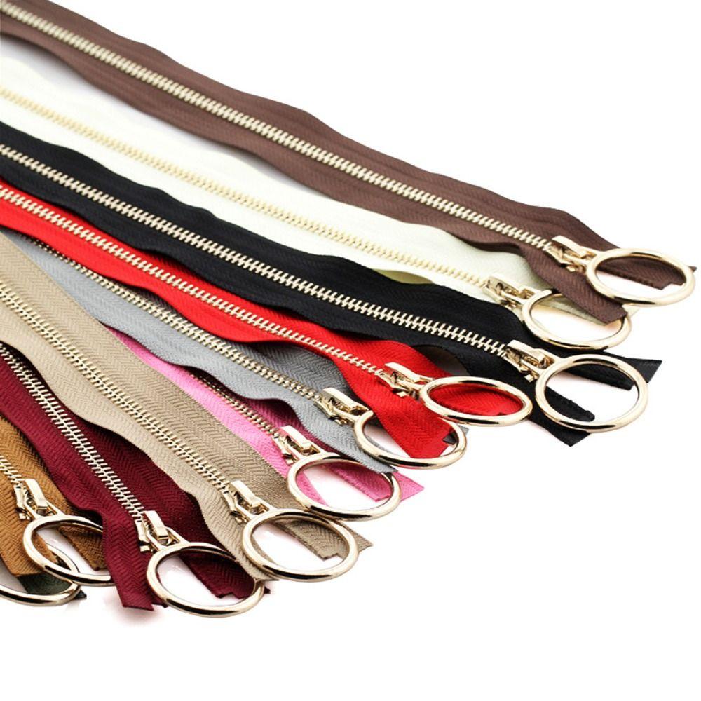 Copper Zipper Teeth Metal Zipper 70/90cm Wide Zipper New Jacket Long Zips for Coats Jackets Sewing