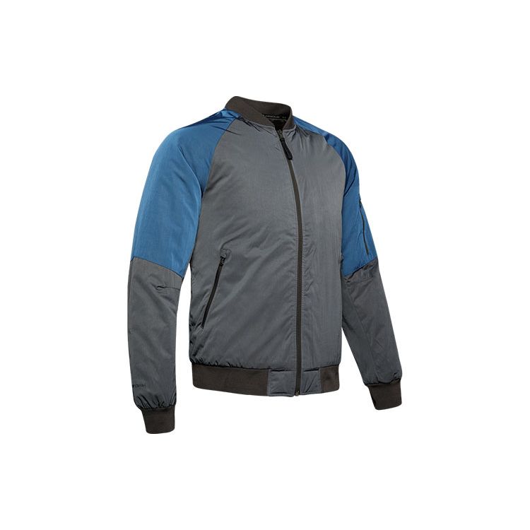 Under Armour Move Lite Спортивная Повседневная Куртка Большой Логотип Color Block Мужские куртки Серый 1346322-019