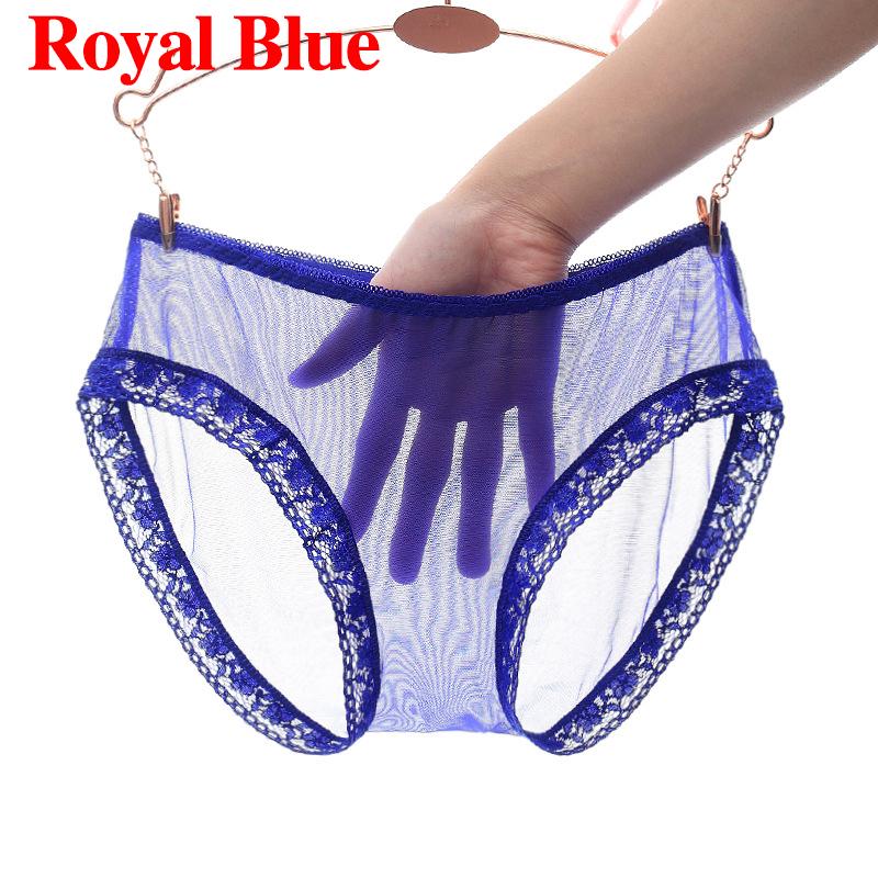 Women's Sexy Underwear Mesh Briefs Lingerie See Through Lace Knickers Sheer Panties Undergarments