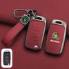 Leather Car Remote Key Case Full Cover Protector Holder Shell Fob For Skoda Superb A7 Kodiaq Octavia A7 A8 Keychain Accessories  HJ1