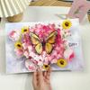 3D Fold Out Butterfly Flower Greeting Card Handmade High Quality Paper  Up Card for Graduation Business Holiday Gifts
