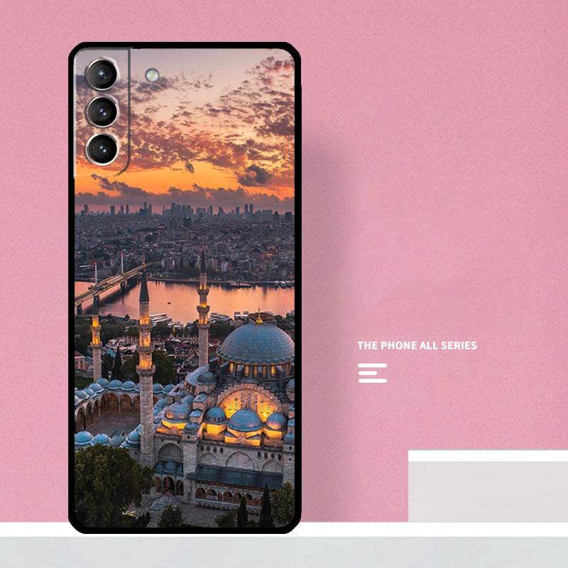 Турция Стамбул Пейзаж Чехол для телефона Samsung Galaxy S23 S22 Ultra Plus S8 S9 S10 Plus Note 10 20 S21 FE S20 FE Чехол