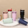 20oz Coffee Hot Cup with Straw 304 Stainless Steel Insulated Water Bottle Thermal Iced Travel Cup for Camping Hiking Picnic