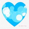 Corazon Turquesa Heart Iron On Heat Transfer Printing Vinyl Patches Sticker for Clothes DIY Appliques Washable Patches