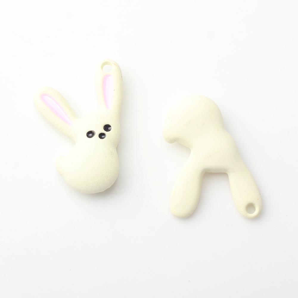 10pcs Color Cute Rabbit Animal Pendant Charms For Jewelry Making Handmade DIY Bracelet Earrings Necklace Key Chain Accessories