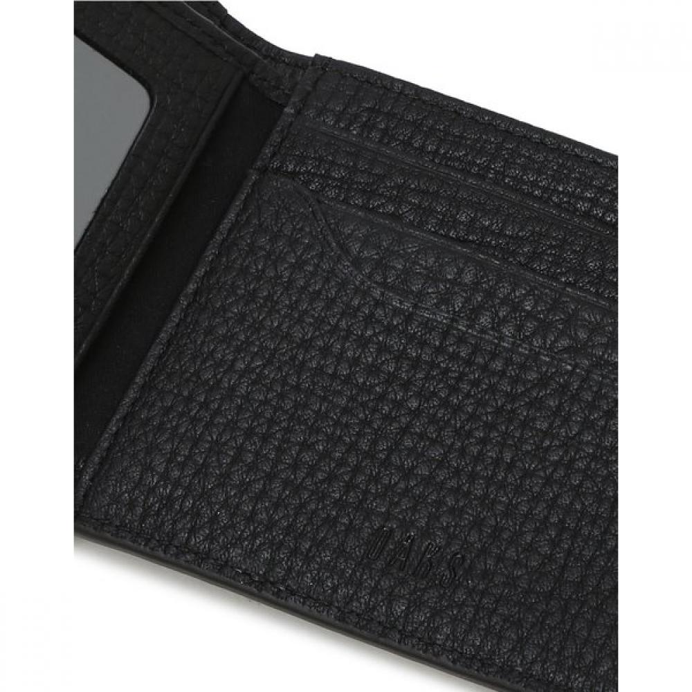 Daks Black Soft Imported Cow Leather Wallet With Logo Dbwa3e663bk