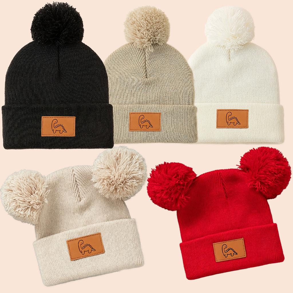 Xiaomi 5 pieces unhooded baby knitted hat set - warm and cute outdoor baby hat for autumn and winter bonnets hats