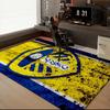 Leeds Crest Design Printed Office Carpet Chair Cushion  Entryway Rug, Rugs for Living Room, Bedroom Christmas gifts