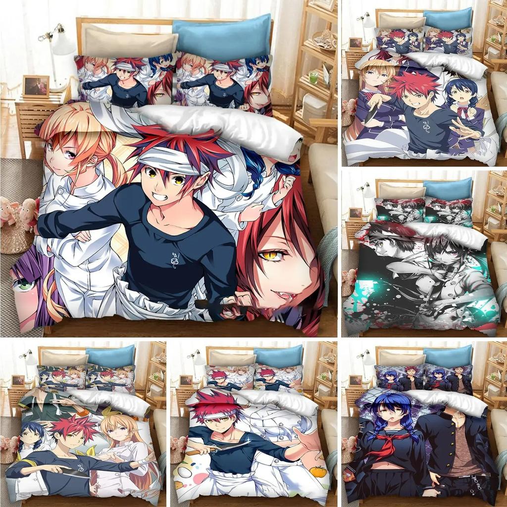 Аниме Food Wars Shokugeki no Soma Постельное белье Пододеяльник Спальня Одеяло Twin King Size Покрывало Домашний Текстиль