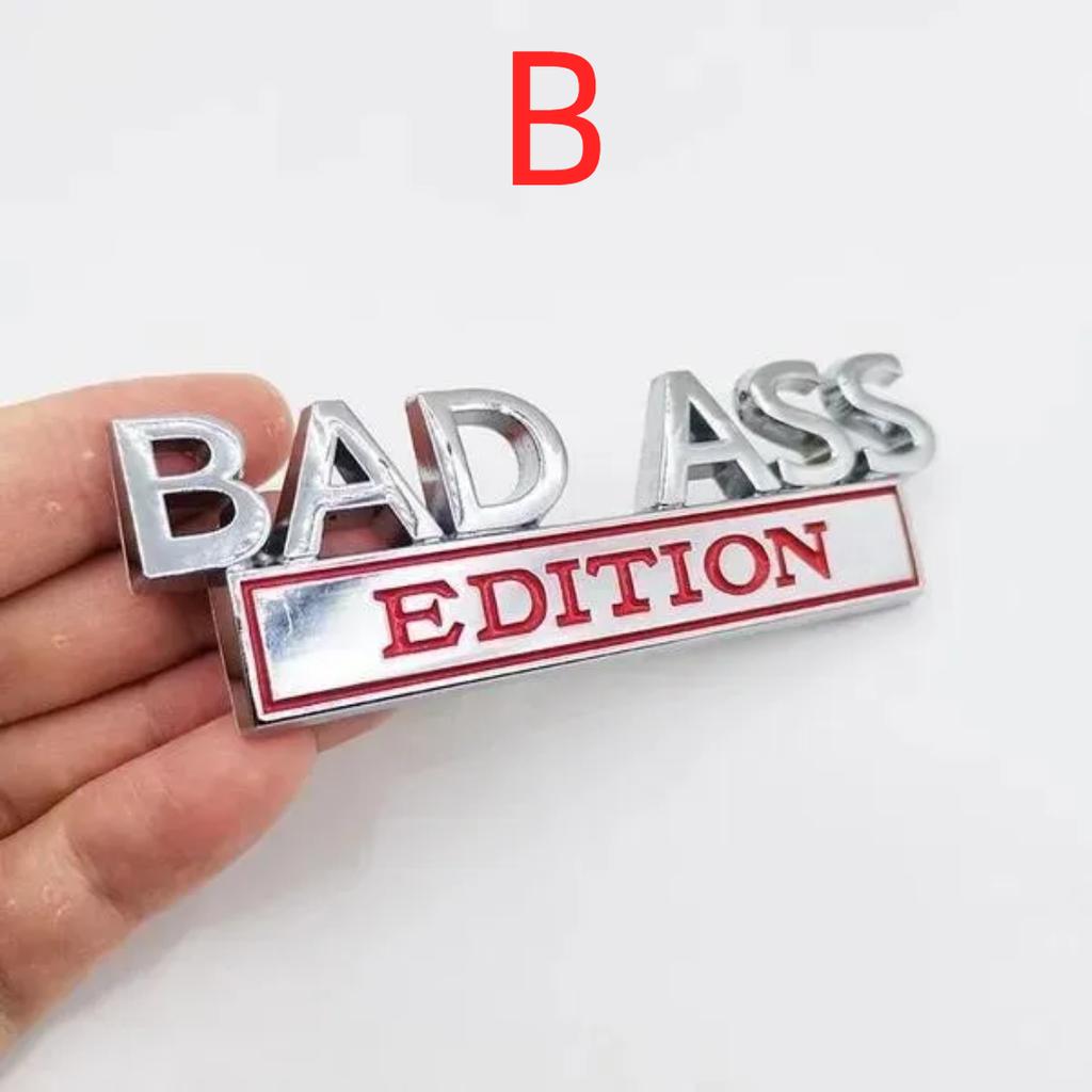 Car BAD ASS Edition Metal Emblem Badge Sticker For Jee/p Gr/and Ch/erokee Lib/erty P/atriot Ren/egade Fo/rd F-150 F250 F350
