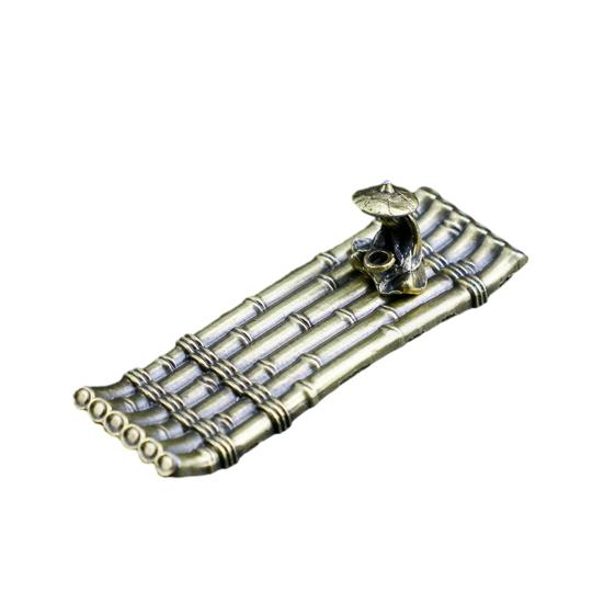 Курильница креативной формы, термостойкая курильница из цинка и сандалового дерева, металлическое украшение для дома