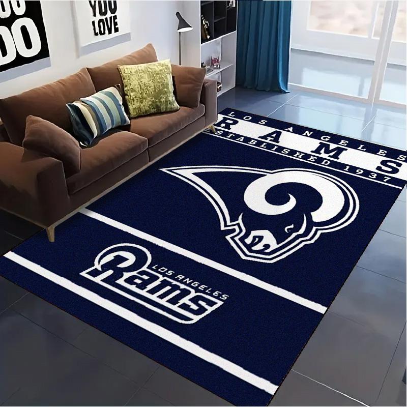 Ковер Los Angeles Rams для гостиной, спальни, дома, дивана, игровая коврик для детей, нескользящий напольный коврик