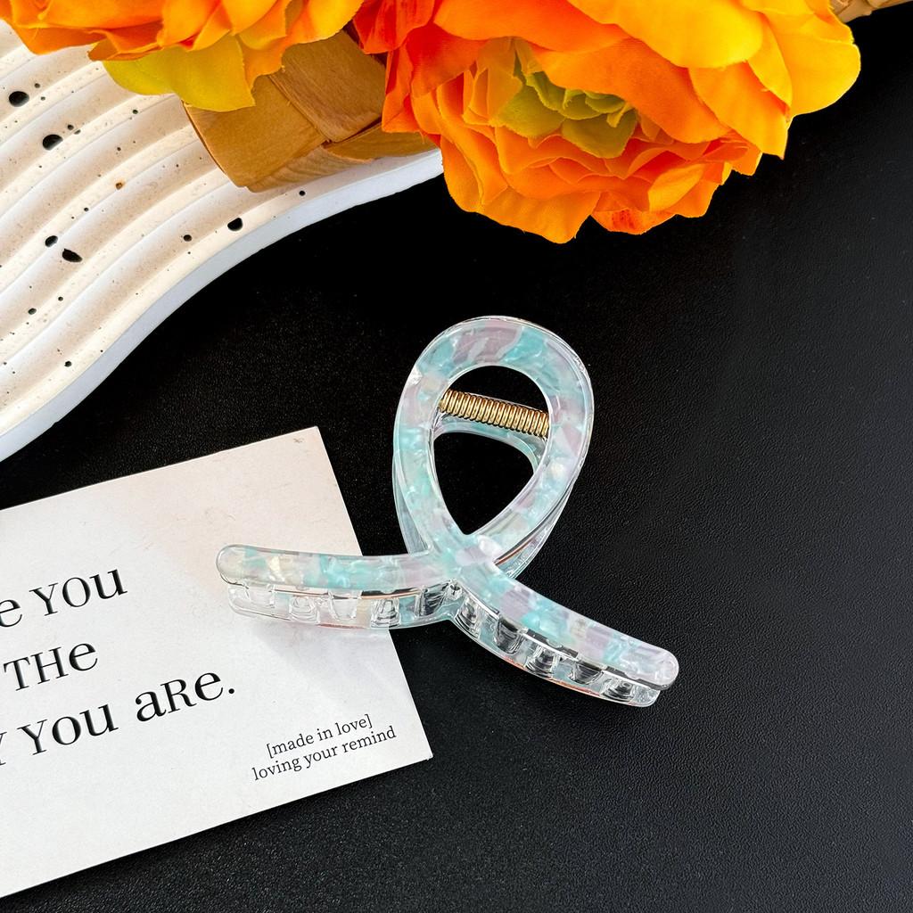 Шикарный большой зажим-краб для волос «Русалка» для изысканных высоких причесок и хвостиков разных цветов