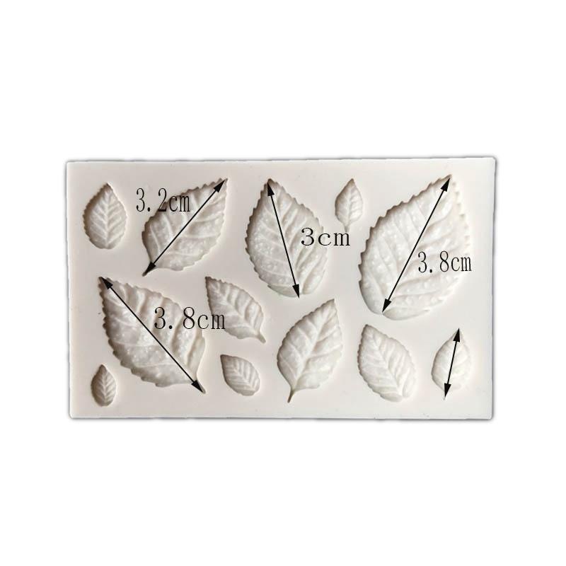 1Pcs Maple / Rose Leaves Silicone Mold Fondant Mold Cake Cecorating Tools Cupcakes Baking Gumpaste Mold Tools