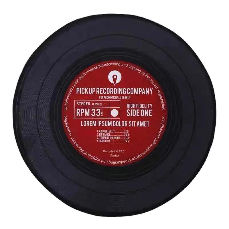 Запись Музыки CD Ковер Круглый Игровое Кресло Напольный Коврик Комната Украшенная Гостиная Зона Отдыха Большая Площадь Нескользящий Ковер